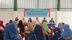 BAKTI SOSIAL KODIM 0427/WAY KANAN GELAR PELAYANAN KB DI KAMPUNG SUKABUMI