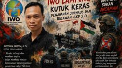 IWO Lampung Kutuk Keras Penahanan Jurnalis dan Relawan GSF