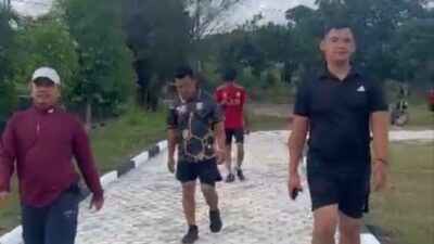 Gelorakan Semangat Sehat, Perdana Digunakan Lapangan Manunggal Kodim Way Kanan Jadi Pusat Jalan Sehat dan Maraton KONI
