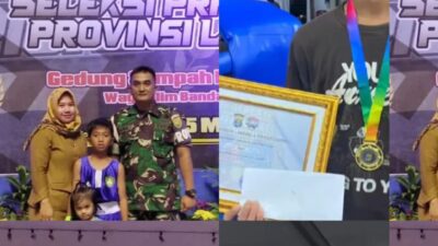 Prestasi Gemilang diRaih oleh Keluarga Besar Kodim  0410 /KBL Dalam Ajang Tinju  Piala Gubernur Cup 2026