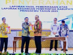 PEMKAB PRINGSEWU KESEBElAS KALI RAIH OPINI WTP DARI BPK-RI