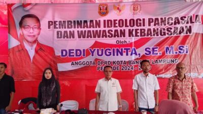 Dedi yuginta Fraksi PDIP Gelar PIP Dikota Baru