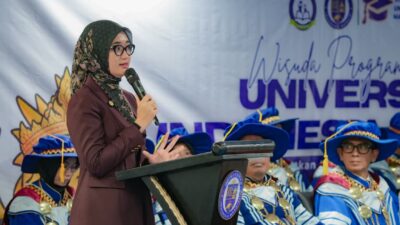 Wagub Jihan Nurlela Hadiri Wisuda Perdana Universitas Indonesia Mandiri di Kabupaten Lampung Selatan
