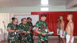 Pangdam XXI/RI  Memimpin sidang Pemilihan Penererimaan CABA PK TNI AD Gel II Thn 2026.
