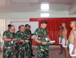 Pangdam XXI/RI  Memimpin sidang Pemilihan Penererimaan CABA PK TNI AD Gel II Thn 2026.