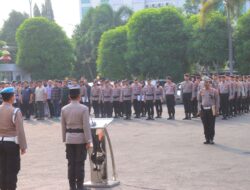 Polda Lampung Siapkan 686 ,Personil Amankan Kunjungan Presiden Prabowo di Lampung.