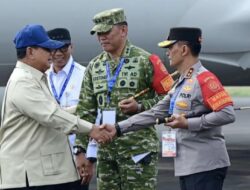 Pangdam XXI/RI Dan Forkopimda Sambut Kedatangan Presiden RI ke Lampungn