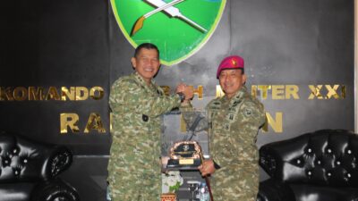 Pangdam XXI/RI ,Terima Kunjungan Danbrigif 4 Marinir/BS