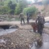 pembangunan Jembatan Beton  Perintis Garuda Menjadi Penghubung 2 Kelurahan diatas Aliran Way Betung Didampingi Kodim 0410/KBL.