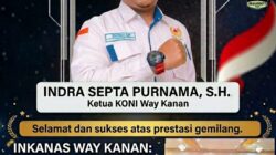Sukses Rajai IDC IV 2026, Ketua KONI Way Kanan Indra Purnama Apresiasi Prestasi Gemilang Inkanas