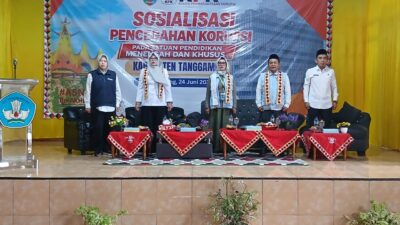 KPK Turun Ke Tanggamus,Ratusan Kepala sekolah di Beri Penguatan Pencegahan Korupsi.