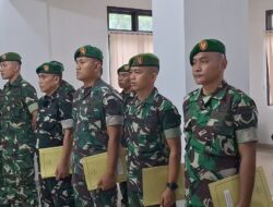 kodim 0410/KBL Secara Resmi Memimpin Laporan Korp Raport Pinda Satuan.