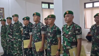 kodim 0410/KBL Secara Resmi Memimpin Laporan Korp Raport Pinda Satuan.