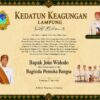 Memberi Atau Menolak untuk Gelar Jokowi,Gepak Lampung Kembali kemasyarakat Apakah ” Menerima atau Menolak”