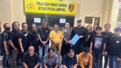 Sindikat Tindak Pidana Dengan kekerasan dan Pemersan di Guling Ditreskrium Polda Lampung