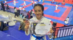 Harumkan Nama Kampus, Ketua UKM Karate Unila Sabet Medali Perunggu di Ajang Internasional