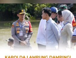 Kapolda Lampung Monitoring Pengamanan Kunjungan Kerja Wapres RI ke Lampung Timur.