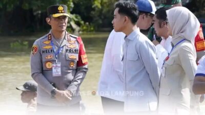 Kapolda Lampung Monitoring Pengamanan Kunjungan Kerja Wapres RI ke Lampung Timur.