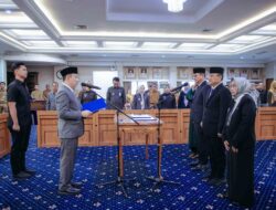 Sekdaprov Lampung Lantik Tiga Pejabat, Tekankan Integritas dan Transformasi Birokrasi