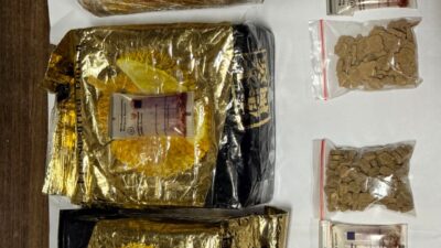 Polda Lampung Gagalkan Peredaran 5 kg sabu sabu dan 202 Ekstasi di Pelabuhan Bakauheni.