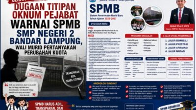 Dugaan Titipan Oknum Pejabat Warnai SPMB SMPN 2 Bandar lampung