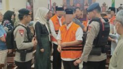 Gegana Lampung Amankan Jalannya Sidang Kasus KPK di PN Tanjung Karang