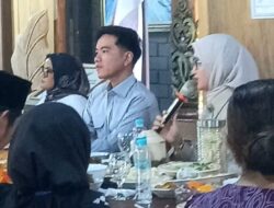 Gibran Kunjungi Taman Randu Mas, Mulyono Titip Salam Masyarakat Lampung Timur untuk Jokowi