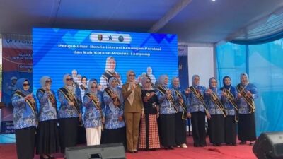 Pengukuhan Bunda Literasi Keuangan Tingkat Provinsi, Kabupaten Dan Kota di Provinsi Lampung, Perkuat Gerakan Edukasi.