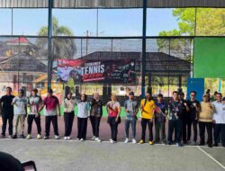 PELTI Way Kanan Gelar Turnamen Tenis Beregu