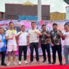 Hadiri Jalan Sehat HUT RI ke-81, KONI Way Kanan Dukung Pesan Sekdakab Bangun Masyarakat Sehat dan Bugar