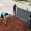 KODIM 0427/WAY KANAN BANGUN SARANA SUMUR BOR, WUJUD KEPEDULIAN TNI TERHADAP AIR BERSIH