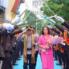 Pedang Pora Sambut Kombes Herbin Sianipar, Babak Baru Kepemimpinan di Polresta Bandar Lampung gantikan Alfret.