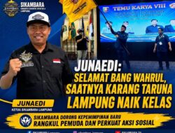 Onwer Minang Indah Bung H.Junaedi DUKUNG  Ketua Karang  Taruna Provinsi Lampung Yang Baru