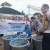 Ditlantas Polda Lampung Salurkan 16.000 Liter Air Bersih untuk 100 KK di Pesawaran Sambut HUT Bhayangkara ke-80