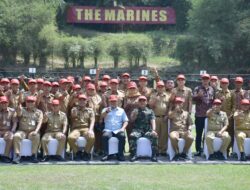 Danbrigif 4 Mar/BS Perkuat Pembinaan Teritorial Maritim di Lima Kecamatan Pesisir Pesawaran