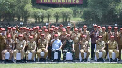 Danbrigif 4 Mar/BS Perkuat Pembinaan Teritorial Maritim di Lima Kecamatan Pesisir Pesawaran