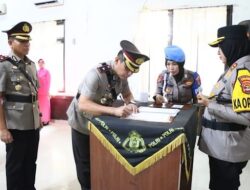 Kapolres Lampung Utara Pimpin Upcara Sertijab Wakapolres, Kabag Ops dan Dua Kapolsek , Ini Daftarnya