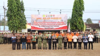 Antisipasi Kebakaran Hutan dan Lahan, Polres Way Kanan Gelar Apel Kesiapsiagaan