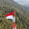 Pengibaran Merah Putih di Menara 74 Meter, Puslatpurmar 8 Teluk Ratai Kobarkan Semangat kemerdekaan RI ke -81.