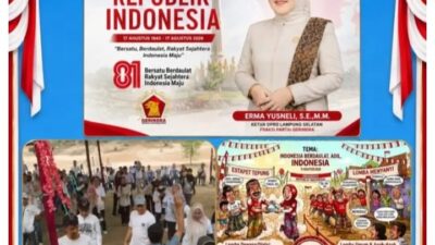 Semarak peringatan Hari Ulang Tahun (HUT) ke-81 Kemerdekaan Republik Indonesia di Kabupaten Lampung Selatan semakin meriah