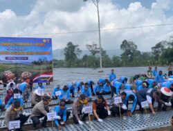 Polda Lampung bersama Kapolri ikuti zoom meeting penanaman Bawang Putih  Serentak di Lampung Barat