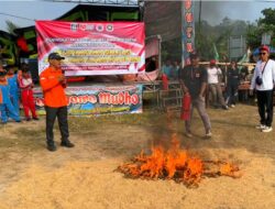Tindaklanjuti SE Bupati Pringsewu, Destana Kresnomulyo Barat Gelar Pelatihan Penanganan Karhutla