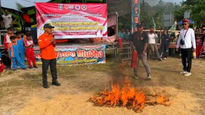 Tindaklanjuti SE Bupati Pringsewu, Destana Kresnomulyo Barat Gelar Pelatihan Penanganan Karhutla