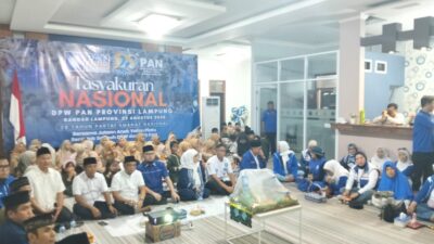 Partai Amanat Nasional (PAN) Provinsi Lampung gelar Hari Ulang Tahun (HUT) ke-28 dilaksanakan lebih khidmat, sederhana, kekeluargaan dan jauh dari nuansa euforia, lebih membaur dengan warga