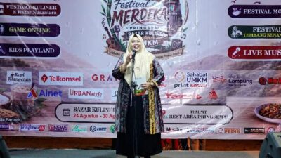 Wabup Pringsewu Umi laila Buka Festival Merdeka 2026