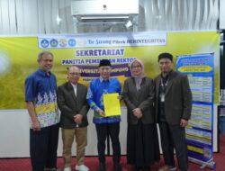 Resmi Menjadi Pendaftar Pertama, Prof. Warsito Serahkan Berkas Bacarek Unila Periode 2027–2031