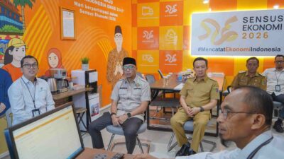 Gubernur Mirza Peninjauan langsung Progres Pelaksanaan Sensus Ekonomi 2026 Dorong Sensus Ekonomi 2026