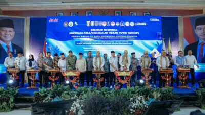 Gubernur Rahmat Mirzani Hadiri Seminar Nasional Koperasi Desa/Kelurahan Merah Putih