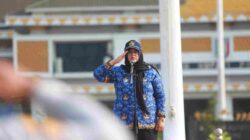 Wakil Bupati Pringsewu Umi Laila,   Pembina upacara Peringatan Hari Perhubungan Nasional di Kabupaten Pringsewu