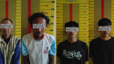 4 Pria di Pringsewu Diciduk Polisi,Diduga konsumsi Narkonika Jenis Sabu